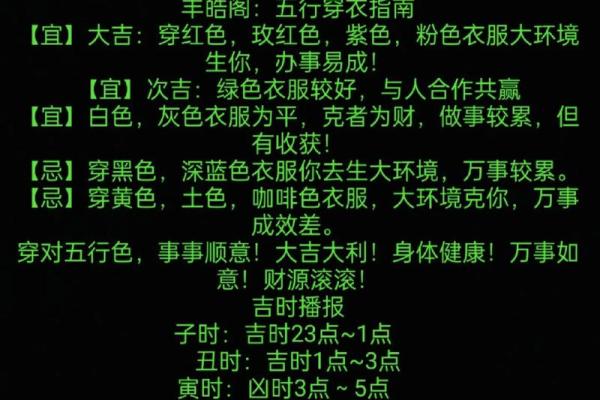2023年2月24日五行穿衣颜色搭配吉时指南，全解析